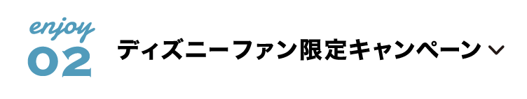 ディズニーファン限定キャンペーン