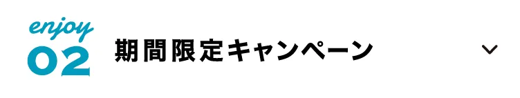 期間限定キャンペーン