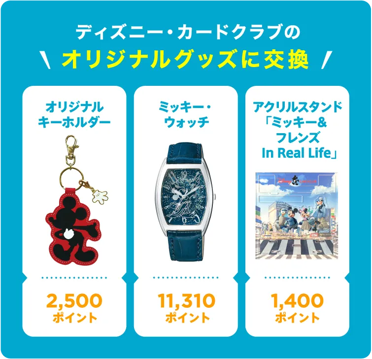 オリジナルグッズに交換